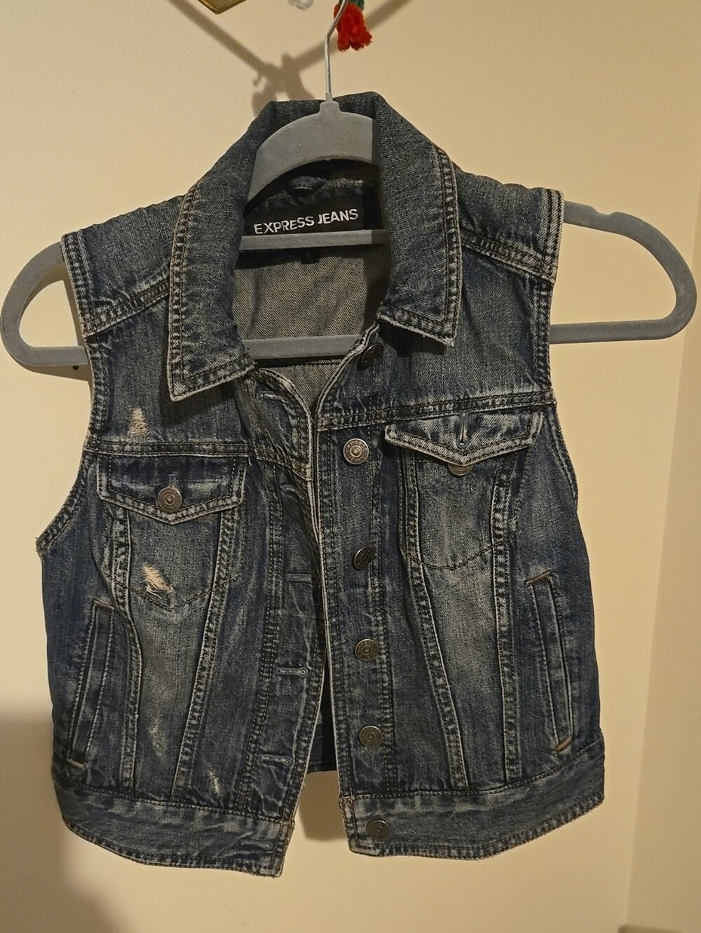 Woman's Denim Vest - Blue